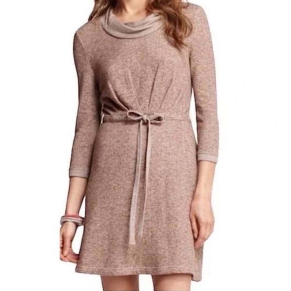 Anthropologie Saturday Sunday Chatham Dress Cinch Waist Terry Cloth size small